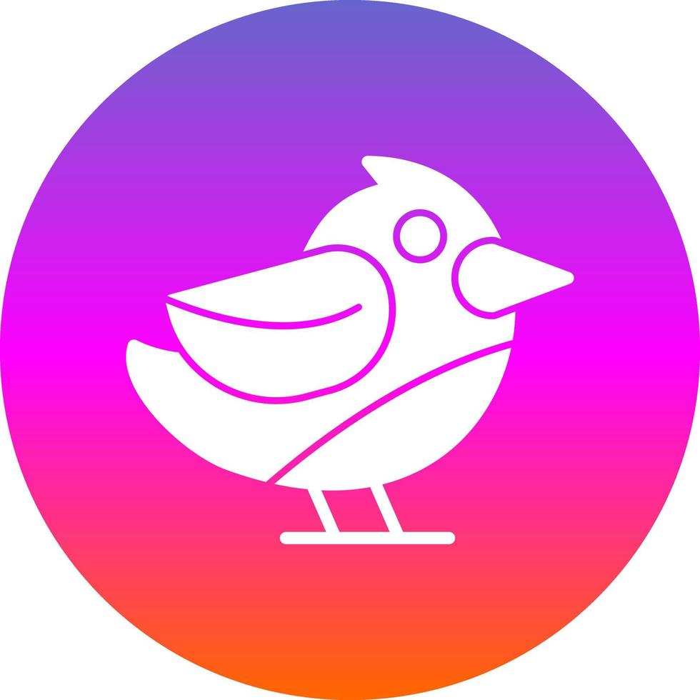 diseño de icono de vector de pájaro