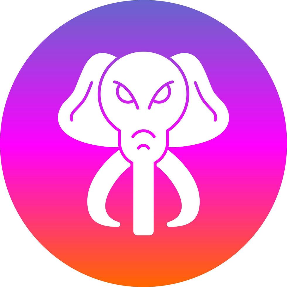 diseño de icono de vector de mamut