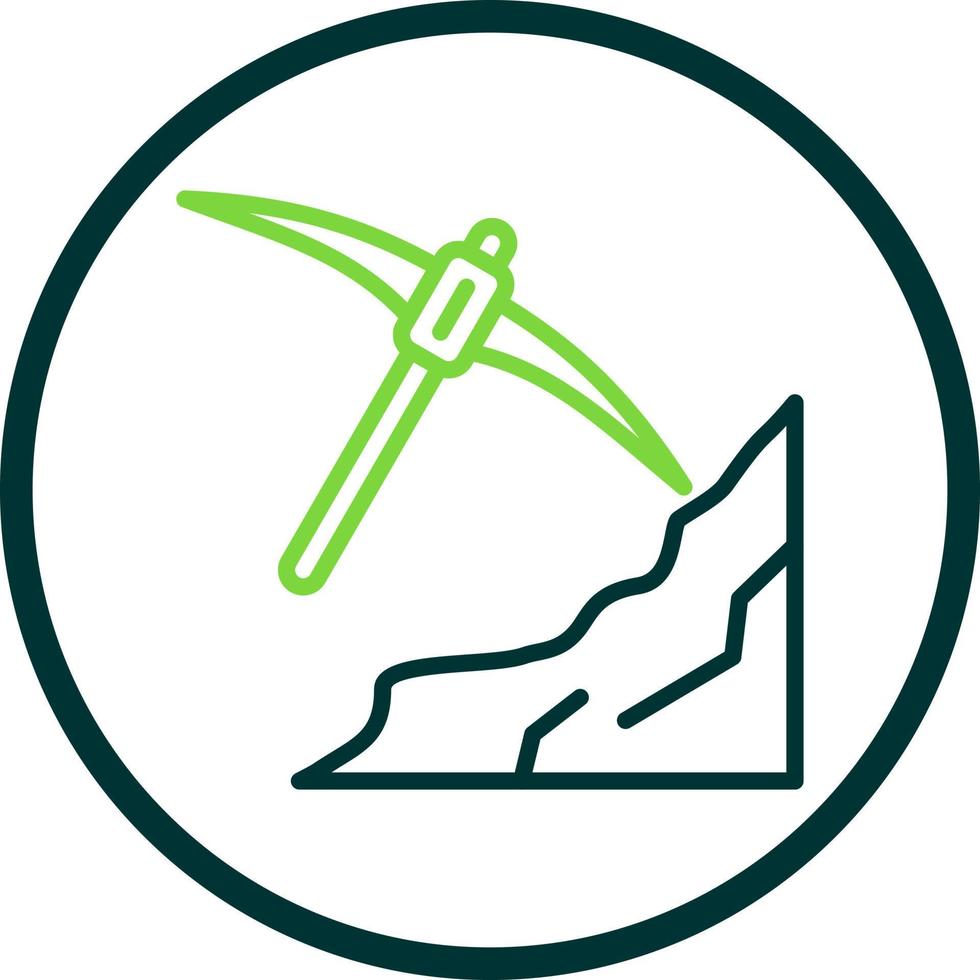 Pickax Vector Icon Design