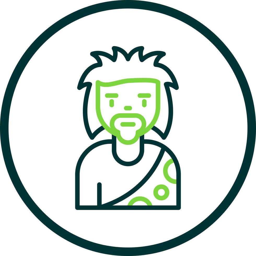 Stone Man Vector Icon Design