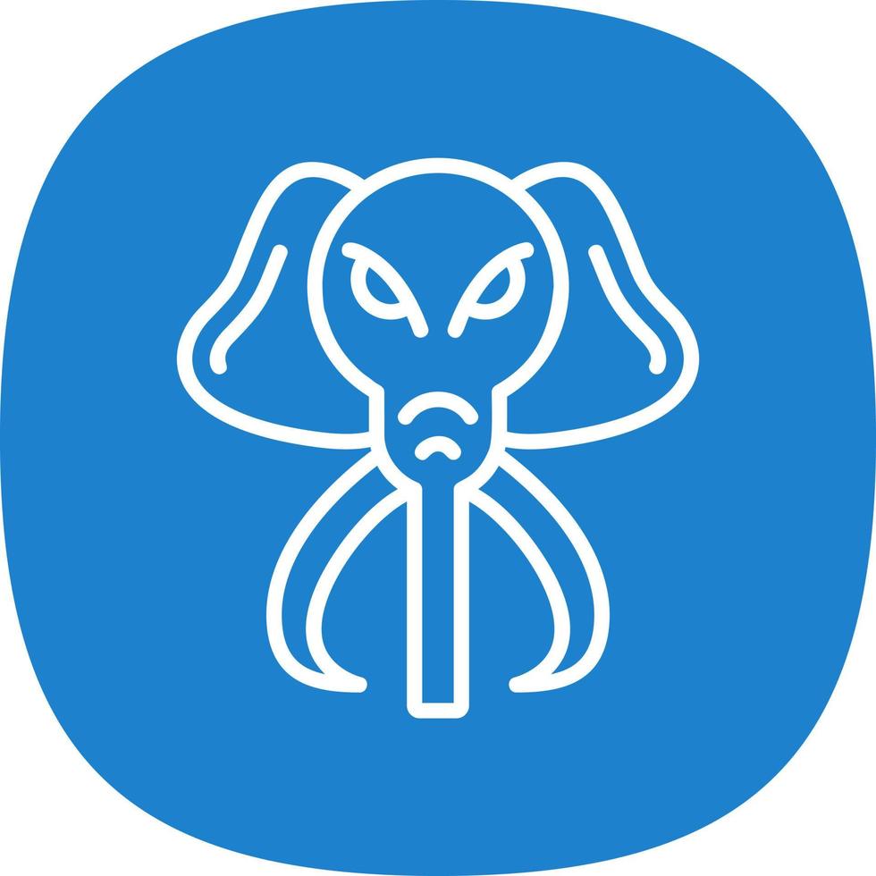 diseño de icono de vector de mamut