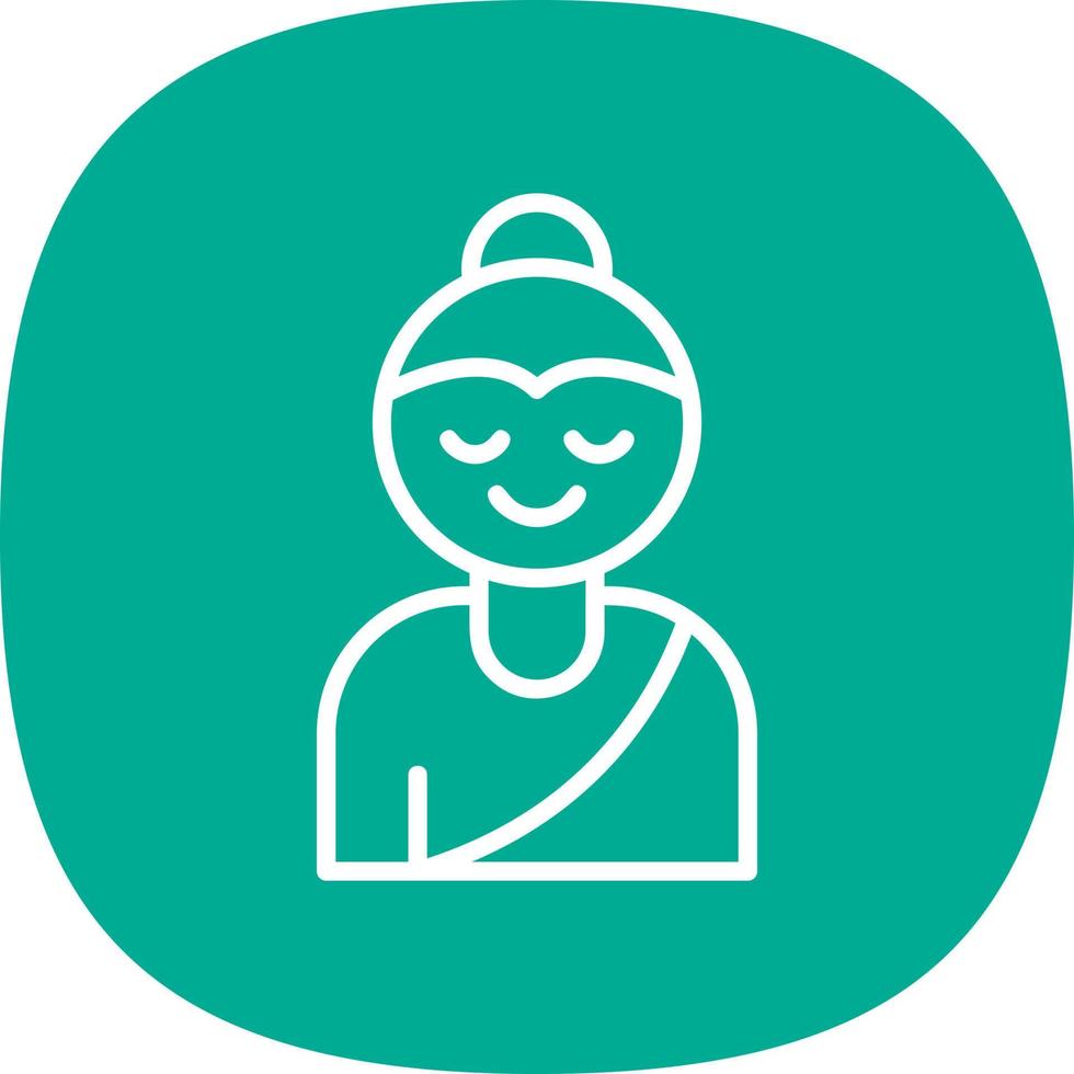 Buddha Vector Icon Design