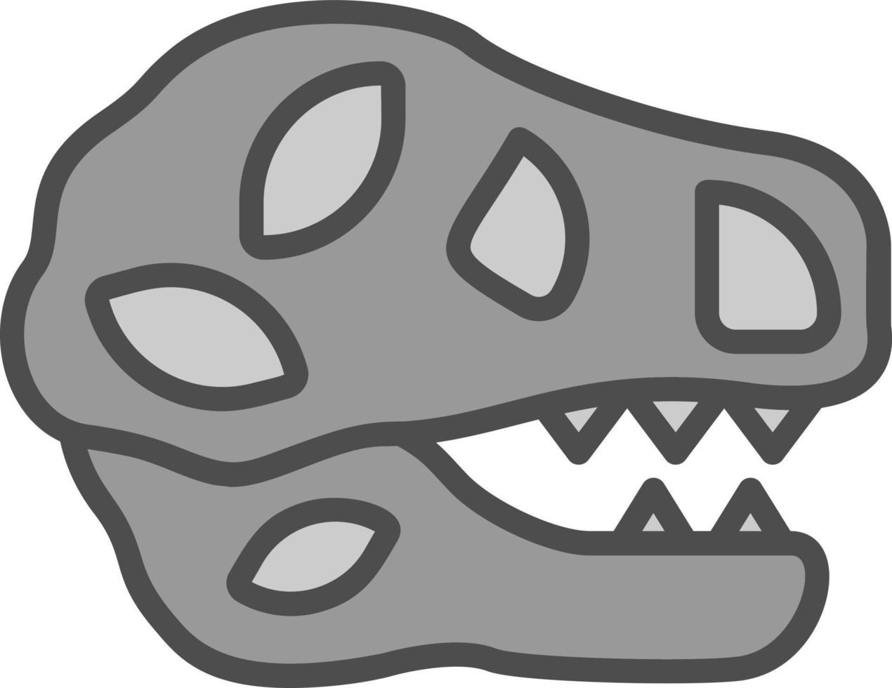 diseño de icono de vector de tiranosaurio