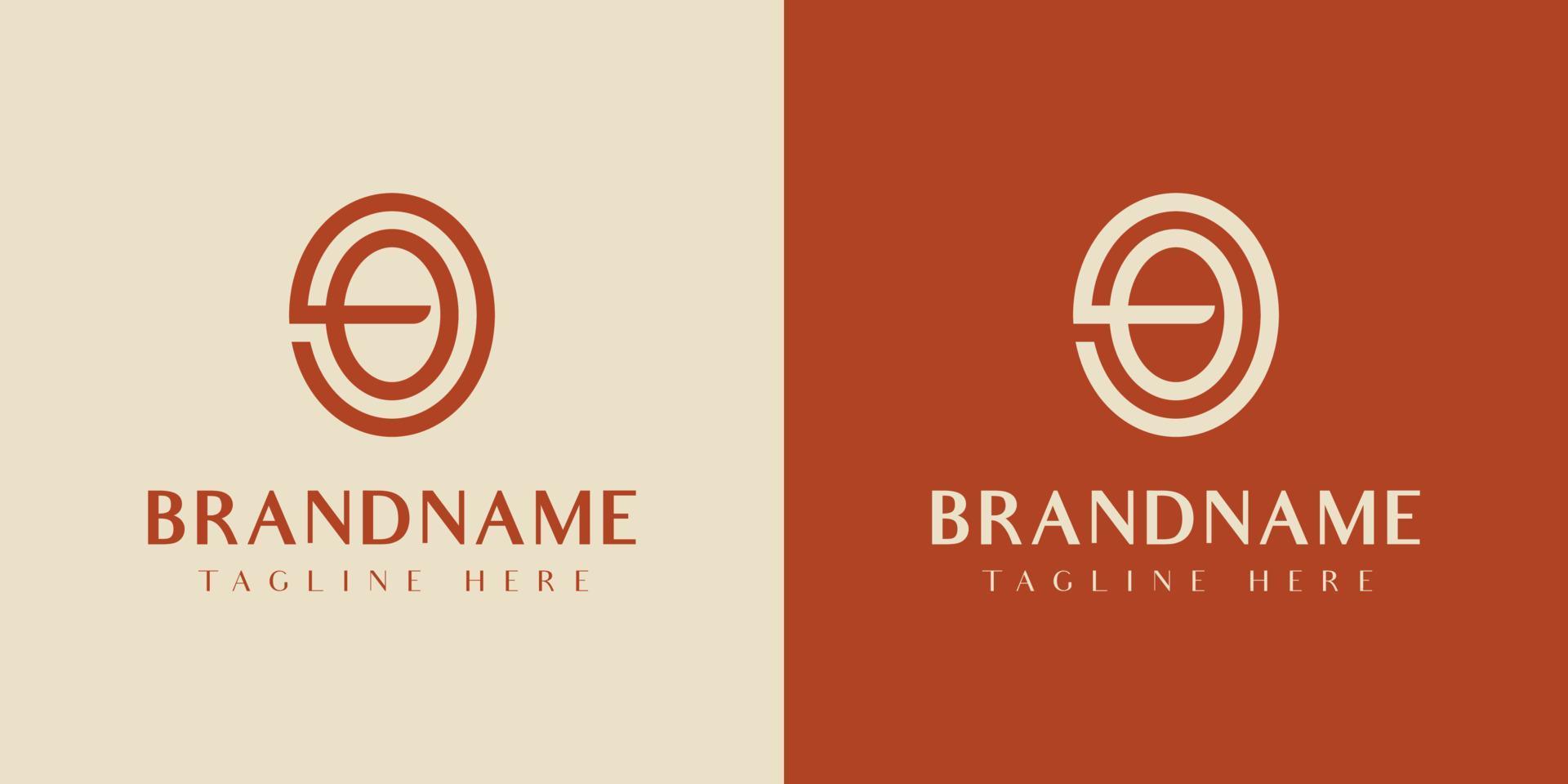 Letter 9O or OG Oval Logo, suitable for any business with 9O, O9, GO, or OG initials. vector