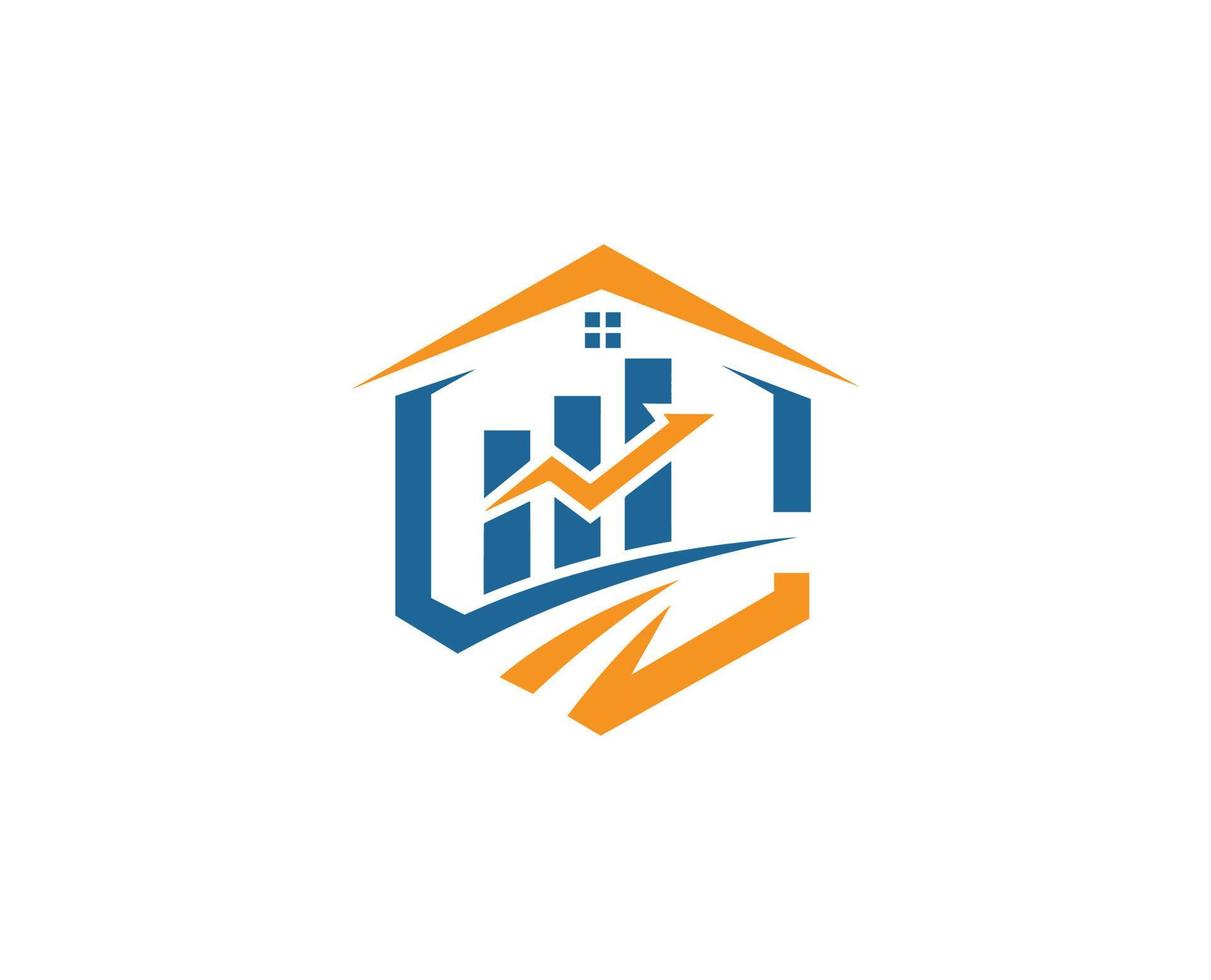 vector de diseño de logotipo de agencia inmobiliaria