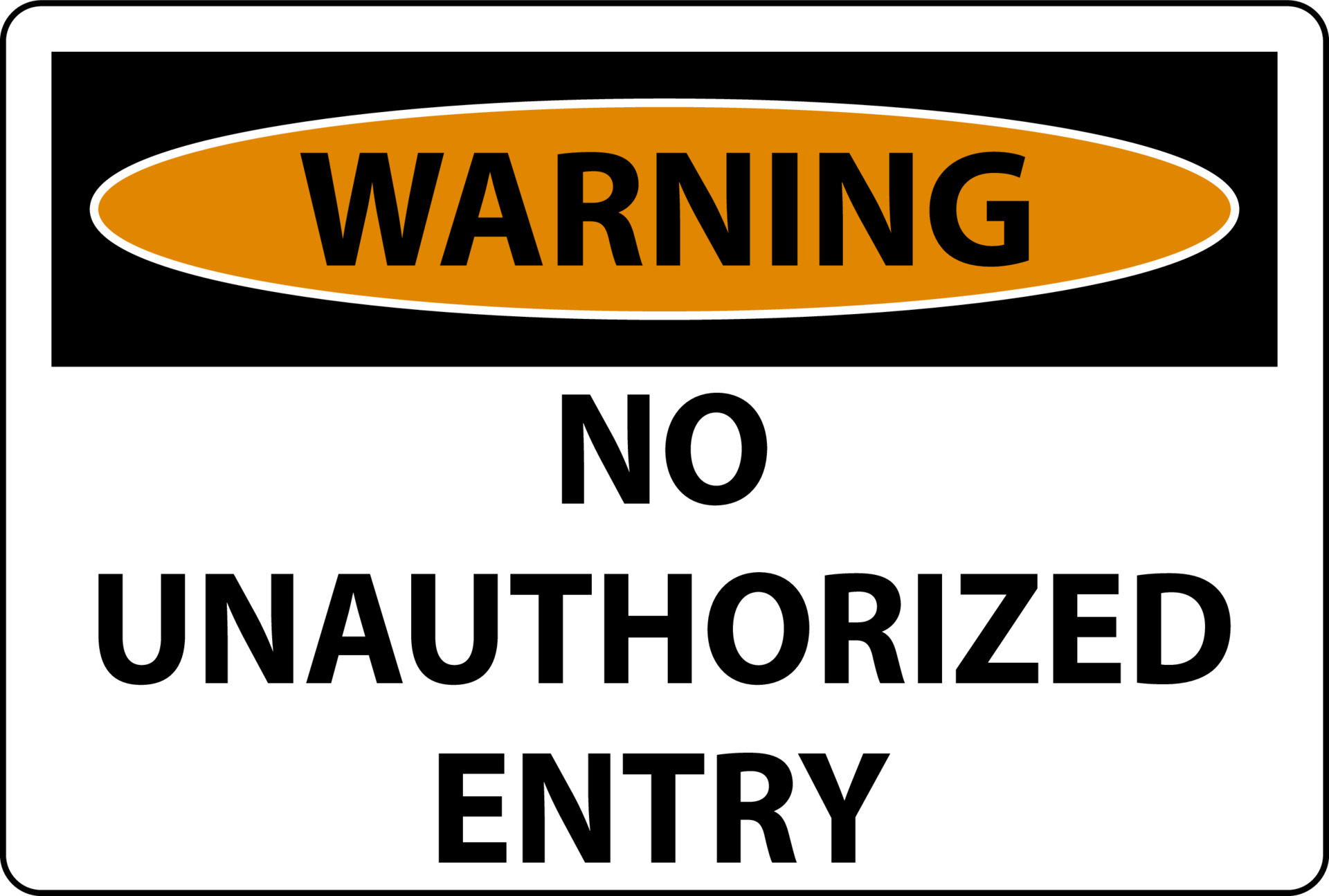 warning-no-unauthorized-entry-sign-on-white-background-15293028-vector