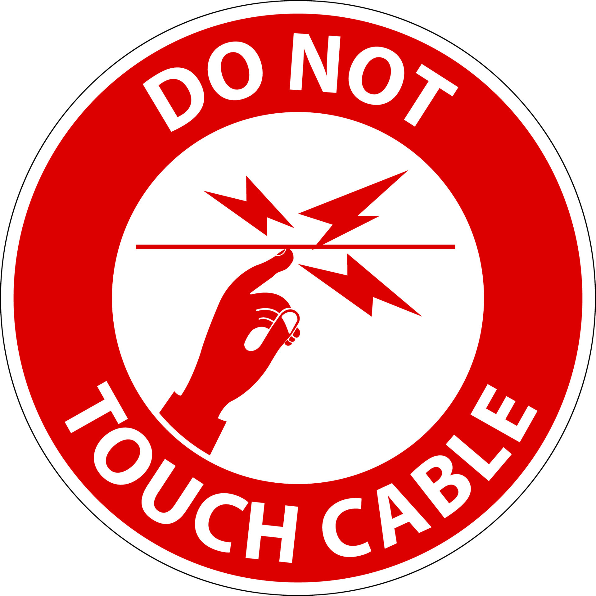 danger-do-not-touch-cable-sign-on-white-background-15293192-vector-art