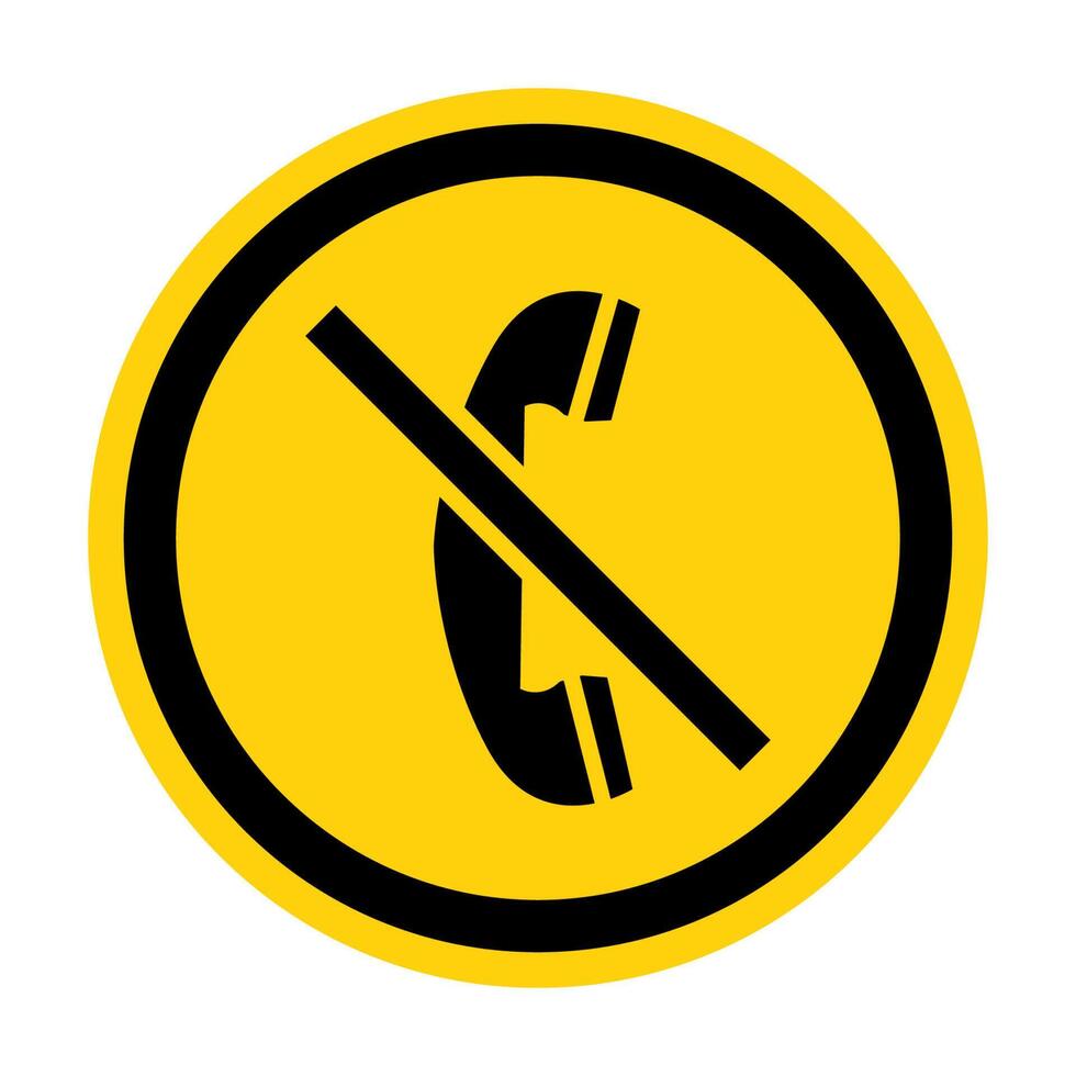 Symbol Do not use the phone vector