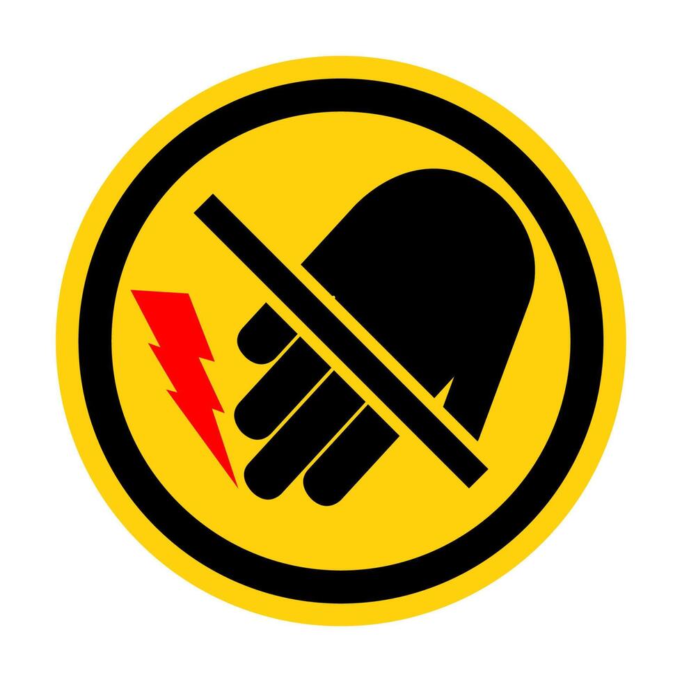 Do Not Touch Electrical Hazard Symbol vector