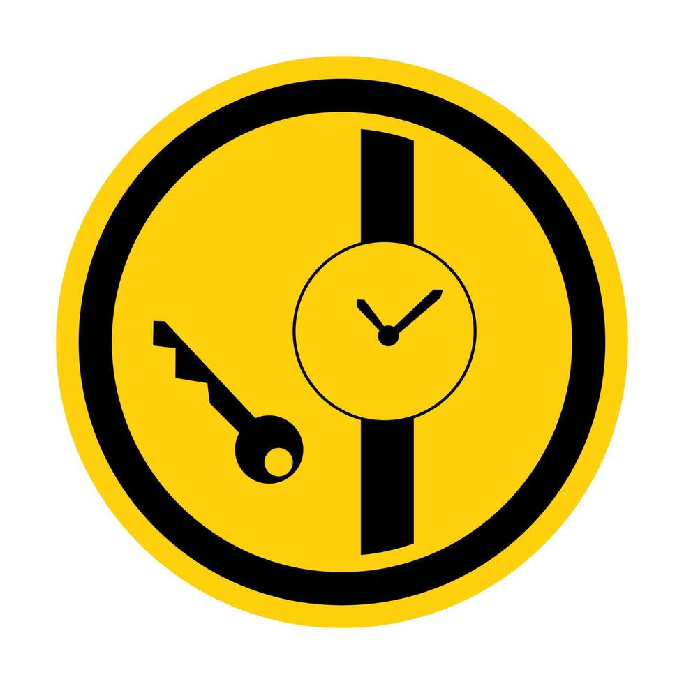 sin artículos metálicos ni relojes vector