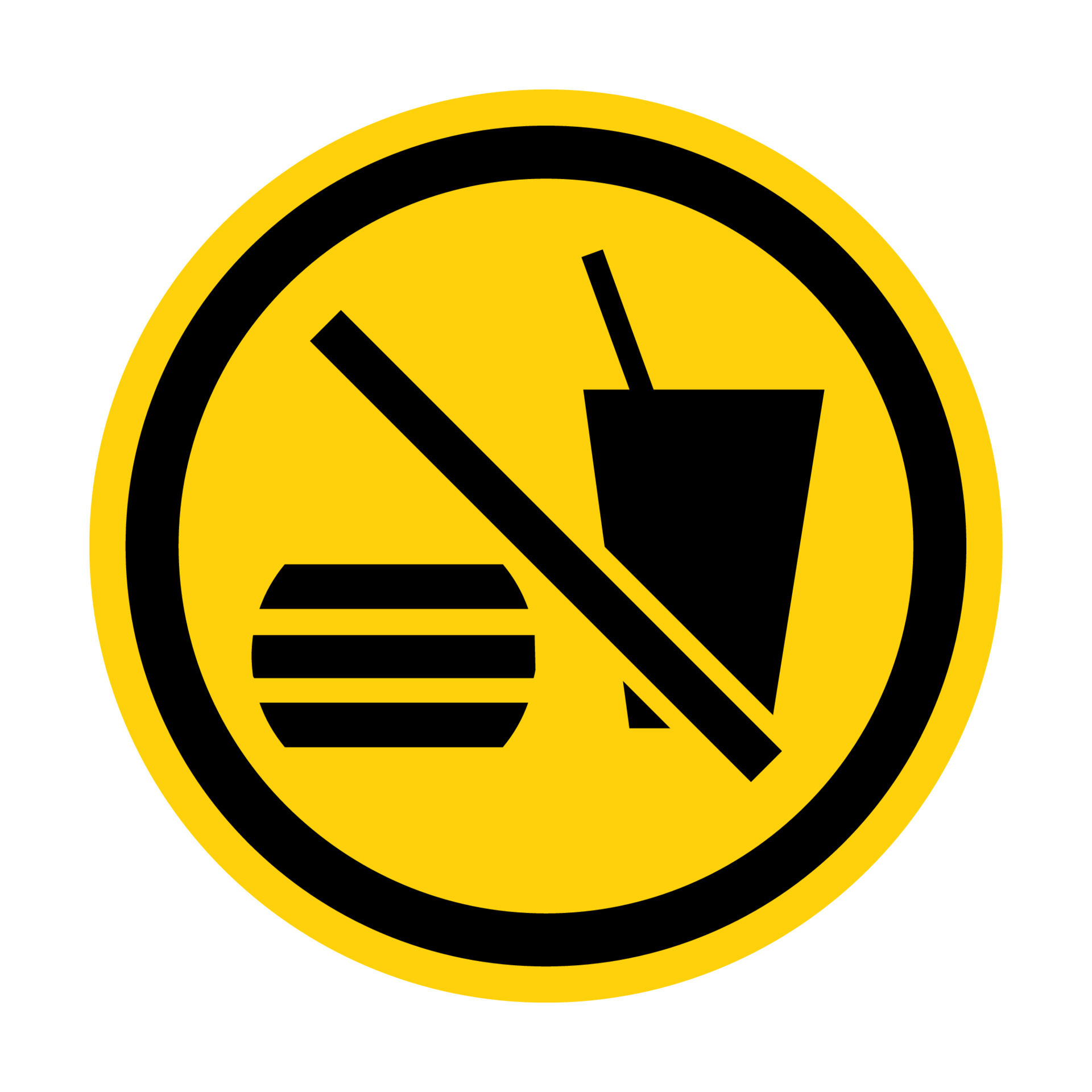 Do not eating Or Drinking Symbol 15293393 Vector Art at Vecteezy