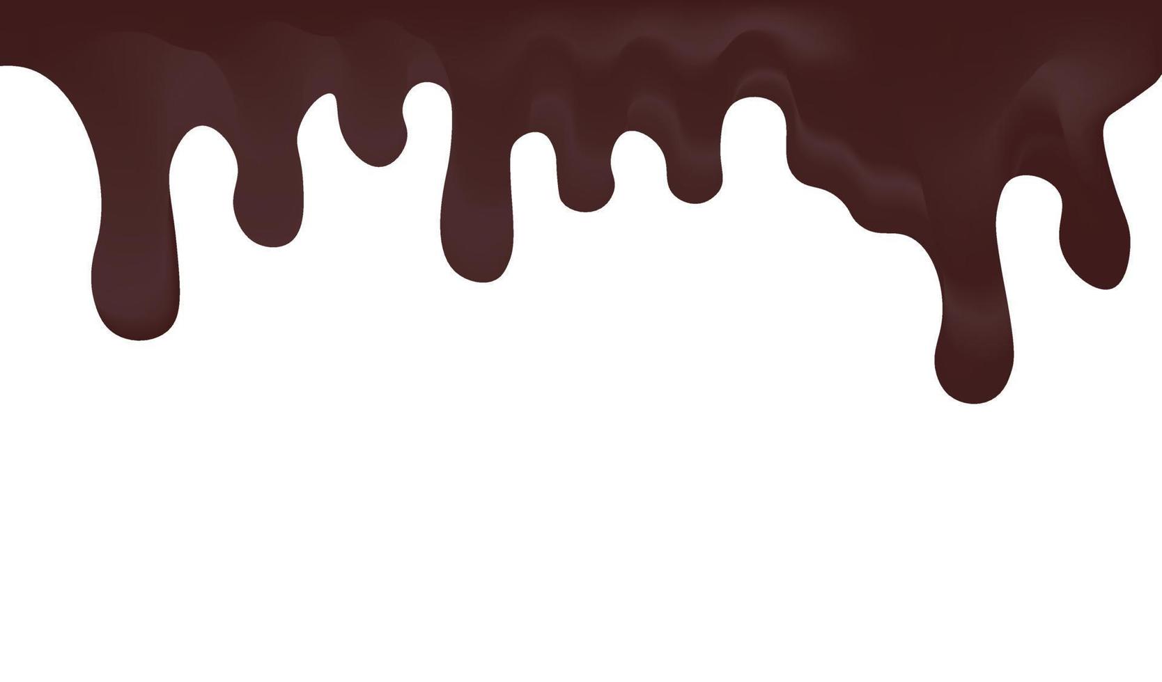 chocolate droplets effect background vector