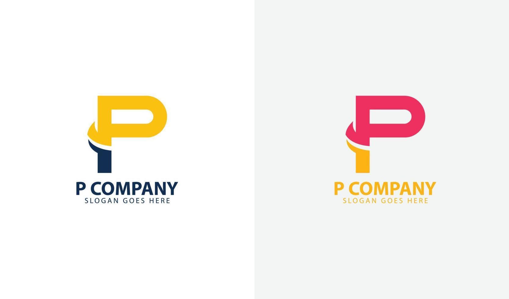 initials letter company logo template vector