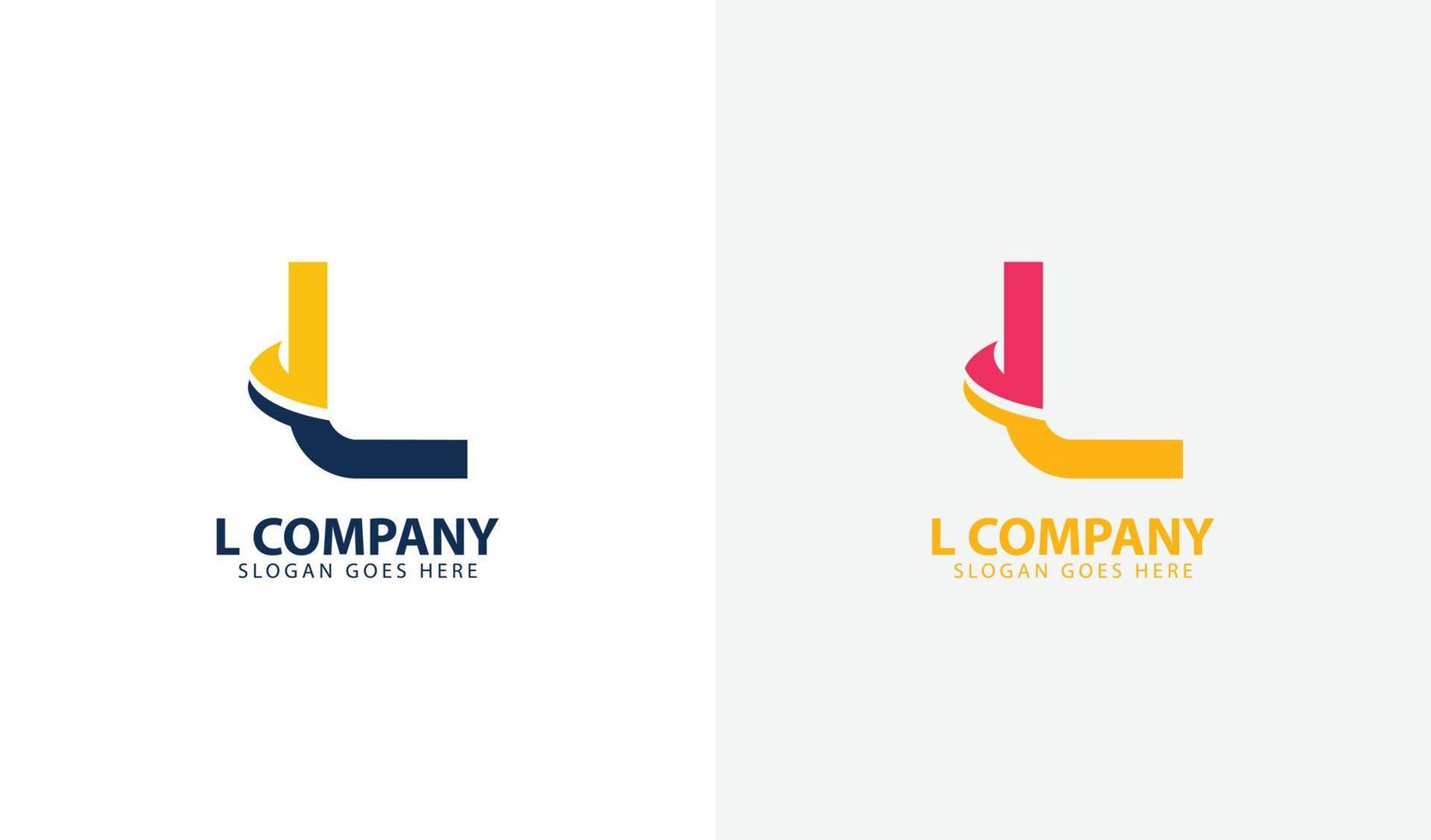 initials letter company logo template vector