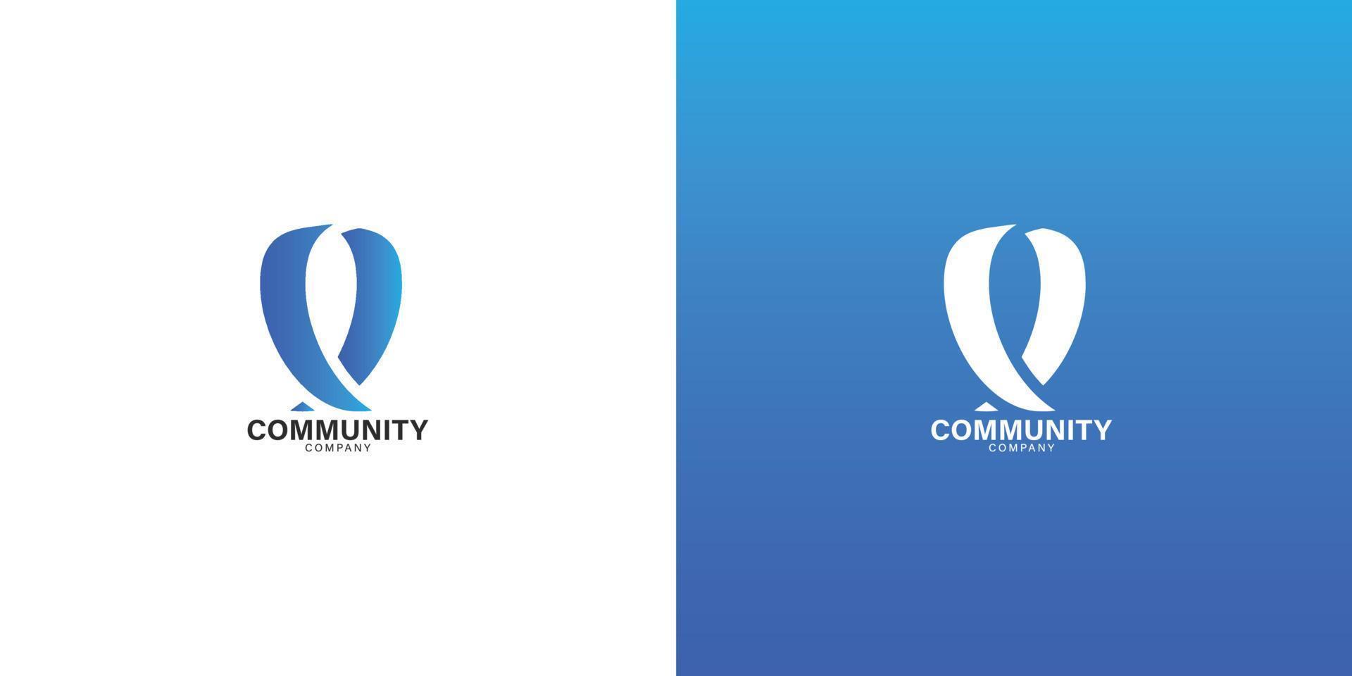 community business logo template vector