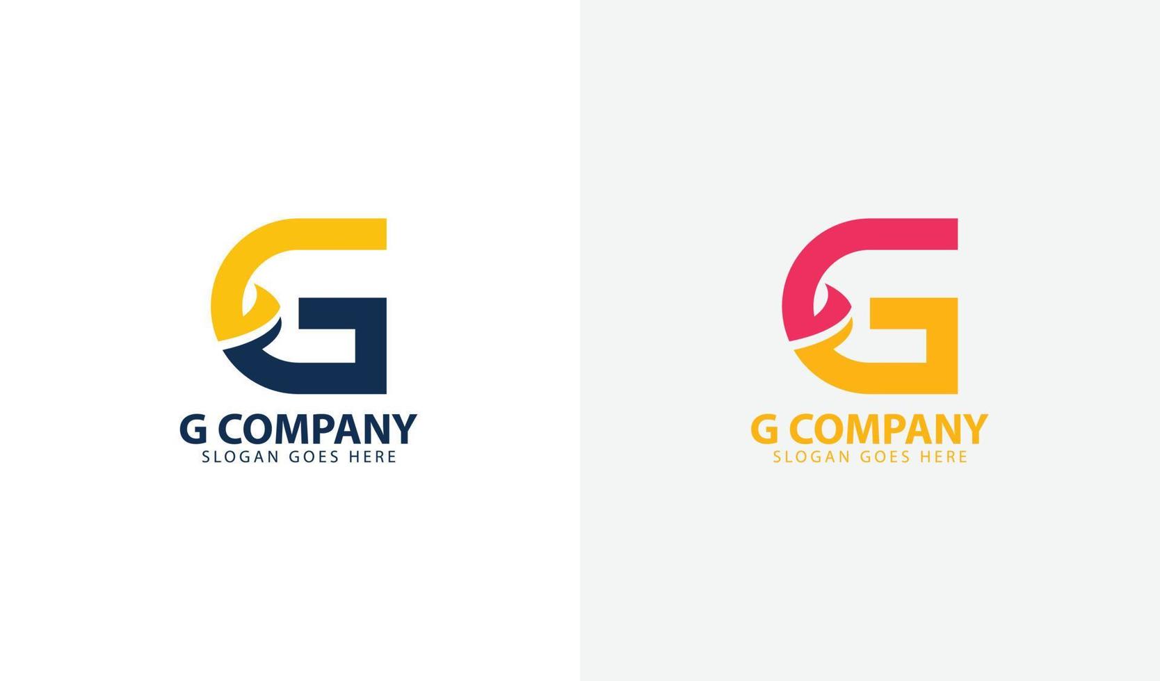 initials letter company logo template vector