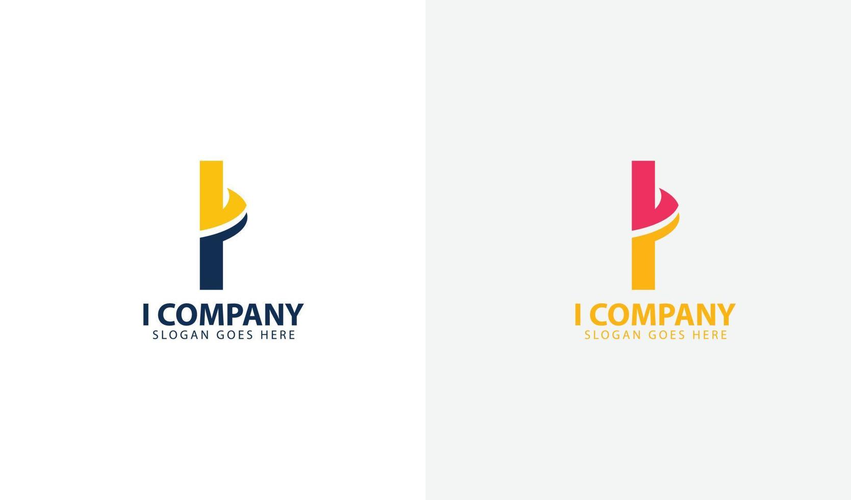 initials letter company logo template vector