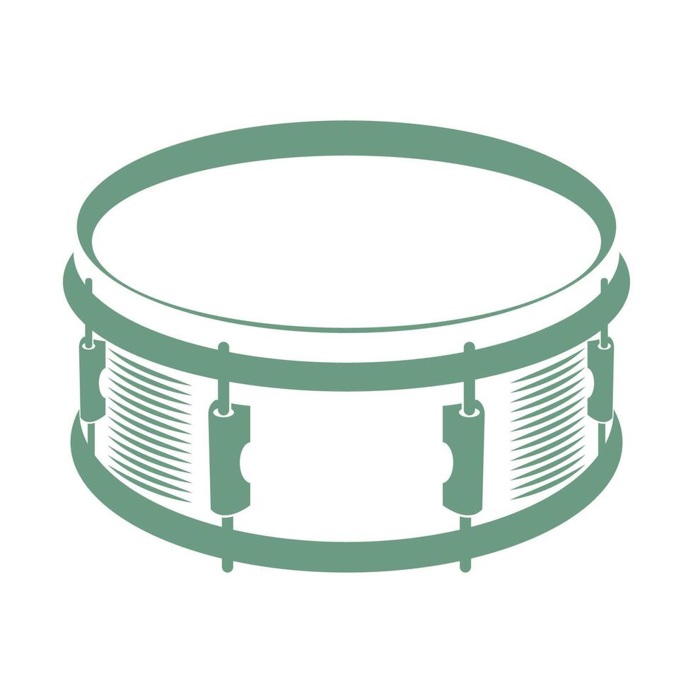 Drum flat design icon illustration vector