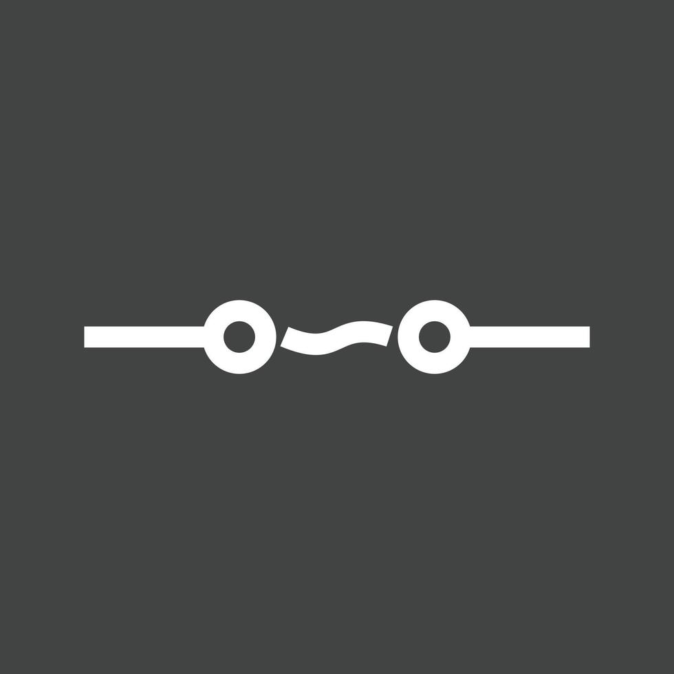 AC Supply Line Inverted Icon vector