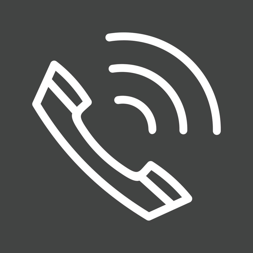 Active Call Line Inverted Icon vector