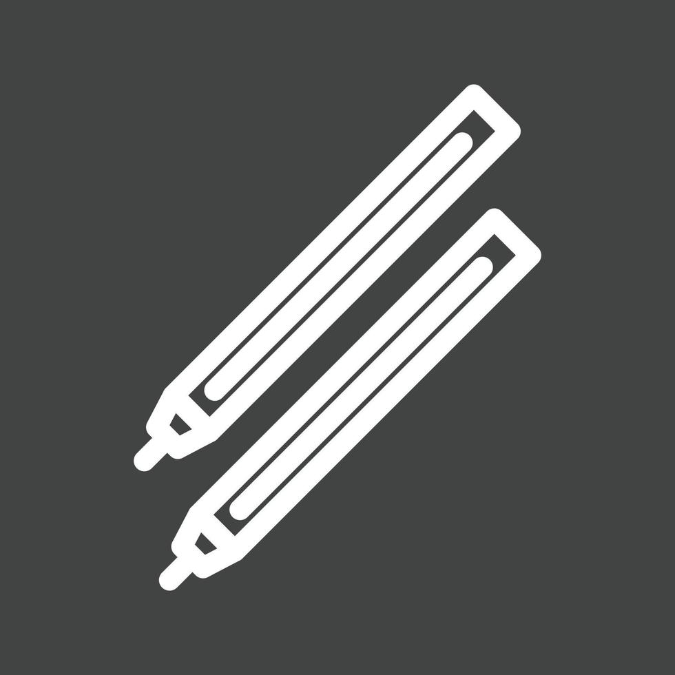 Eye pencils Line Inverted Icon vector