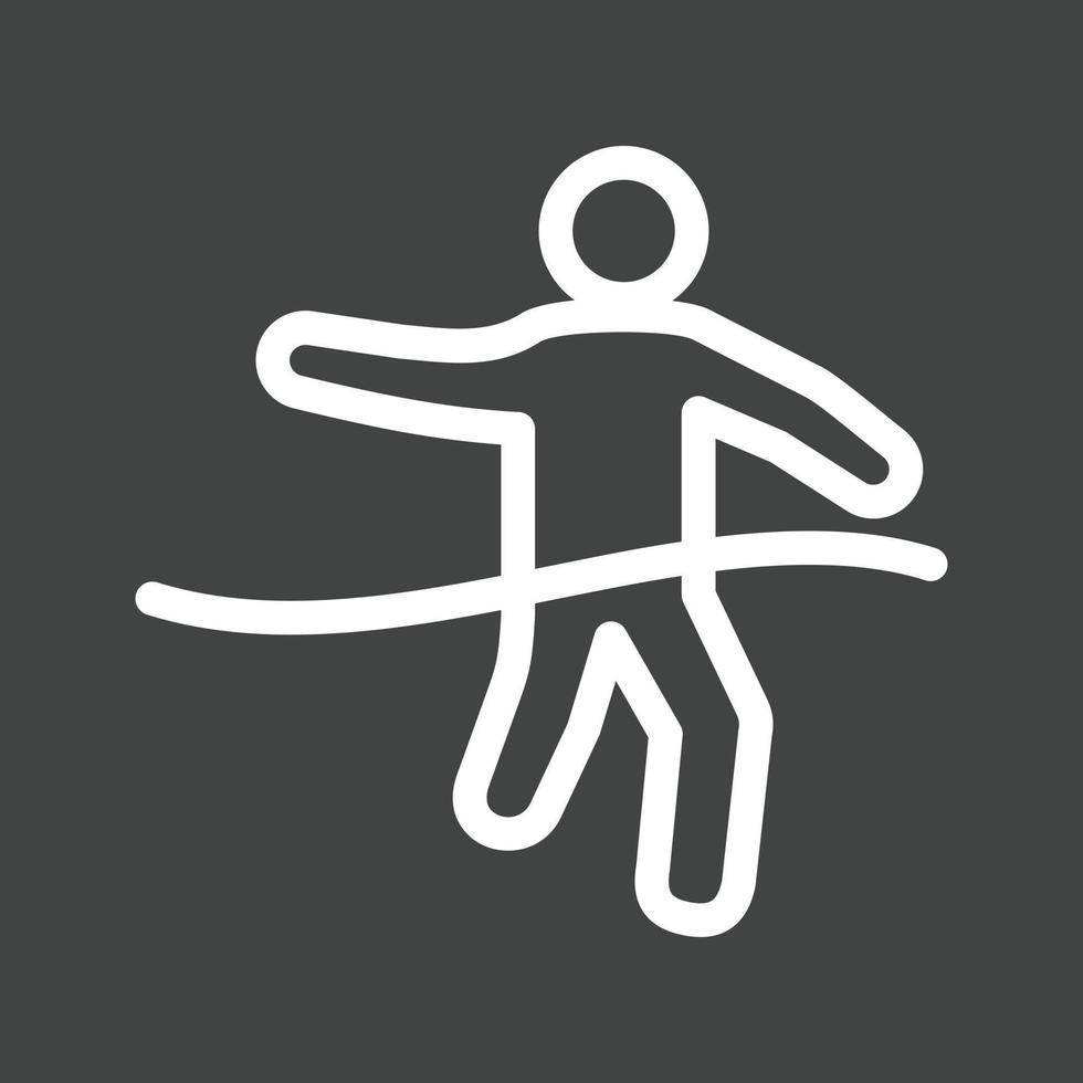 Race Finish Line Inverted Icon vector