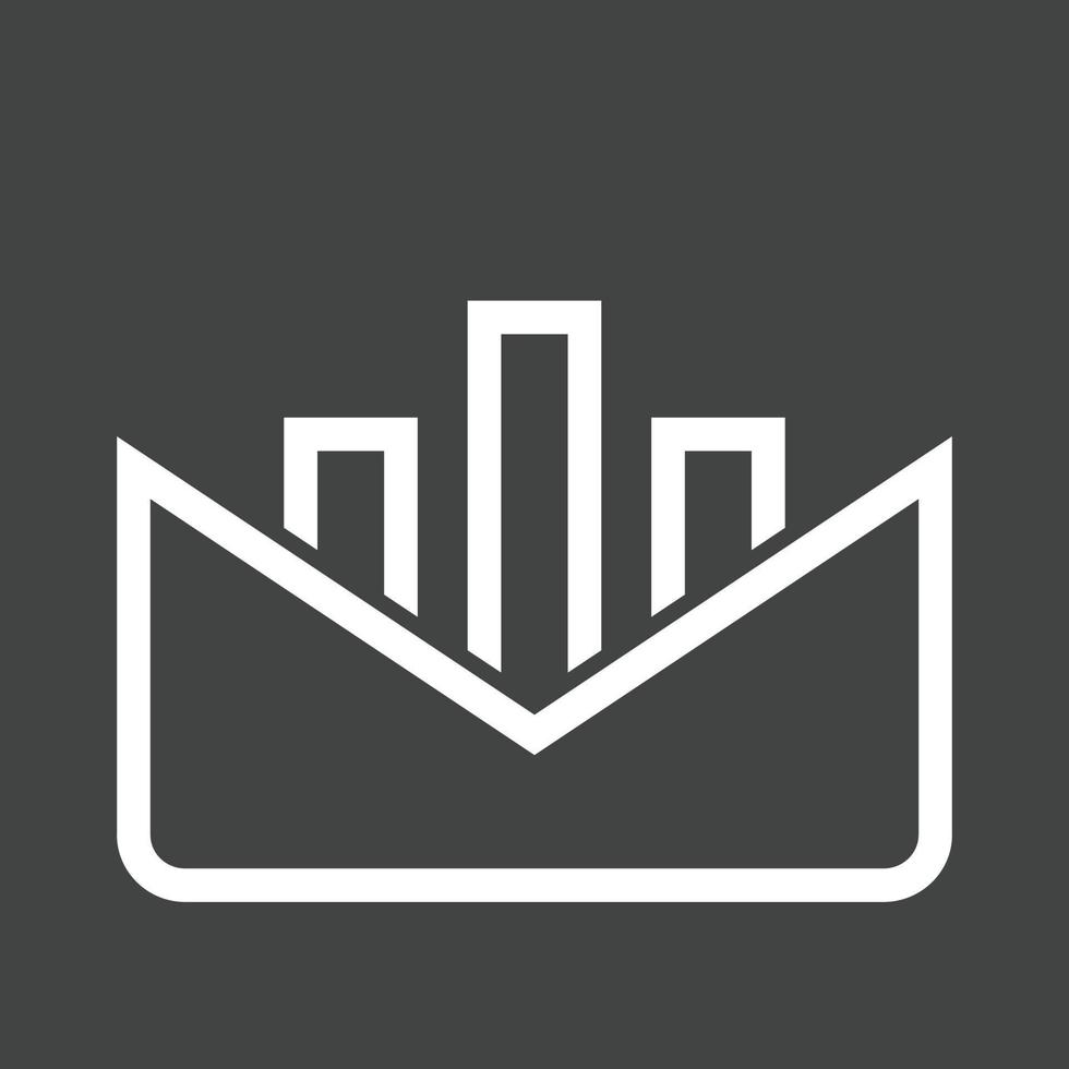 Communication Line Inverted Icon vector
