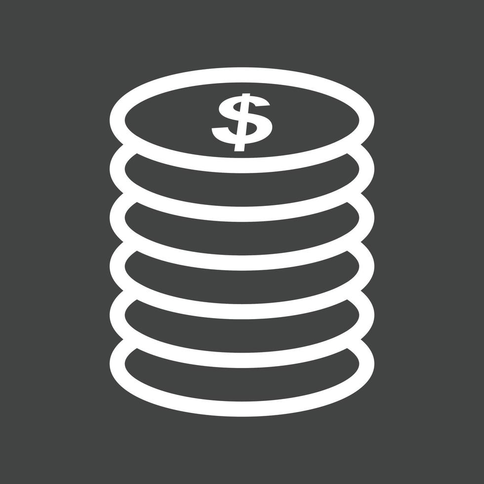 Currency Line Inverted Icon vector