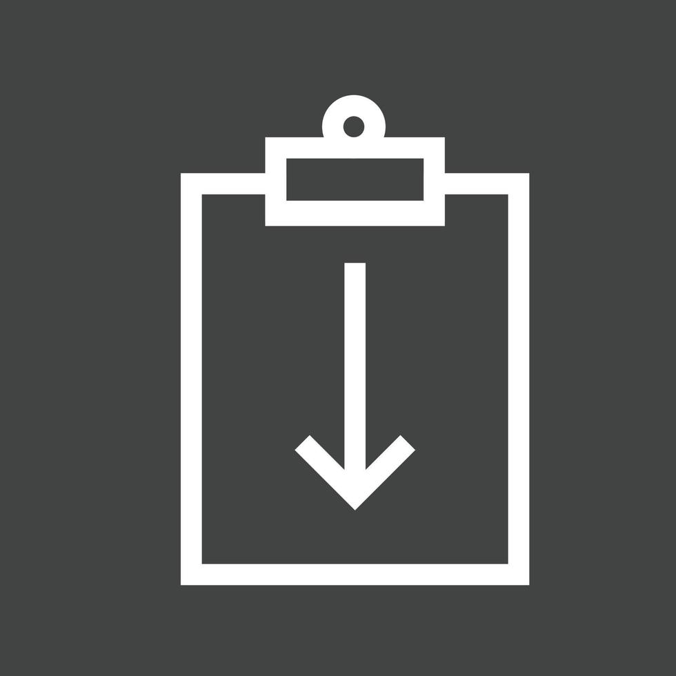 Assignment Return II Line Inverted Icon vector