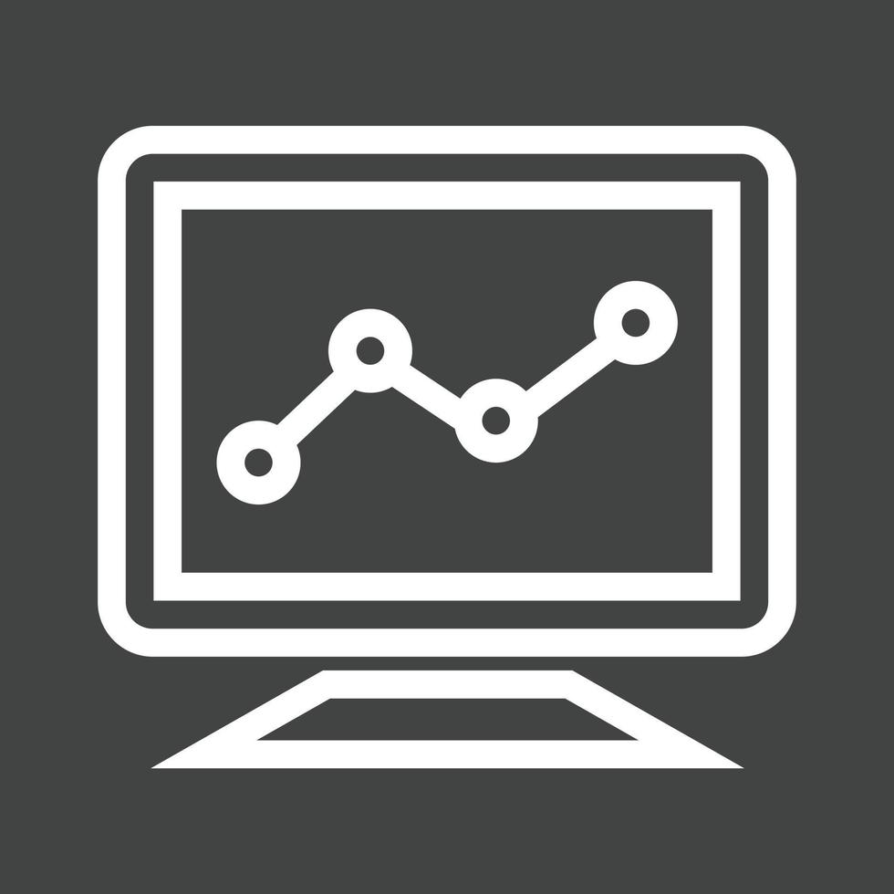 Statistics Line Inverted Icon vector