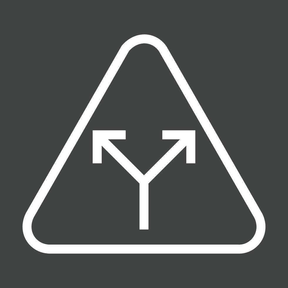 Y - Intersection Line Inverted Icon vector