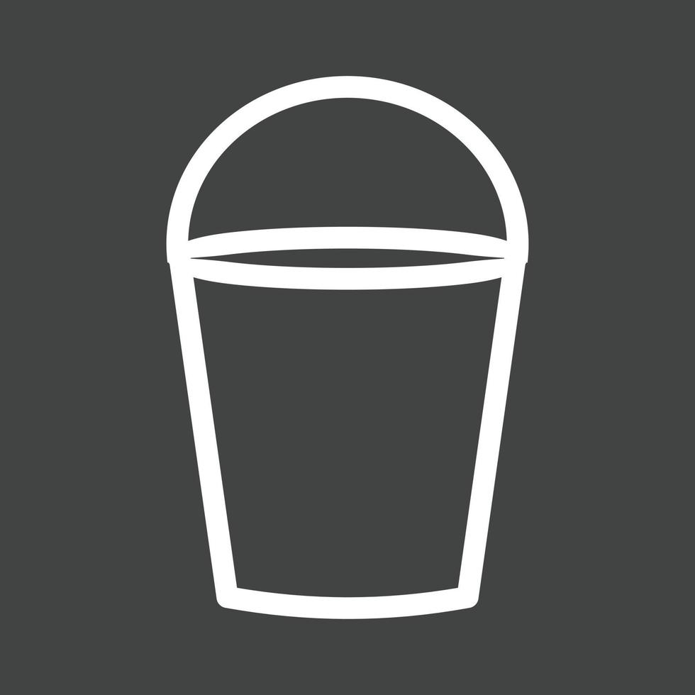 Water Bucket Line Inverted Icon 15295010 Vector Art at Vecteezy
