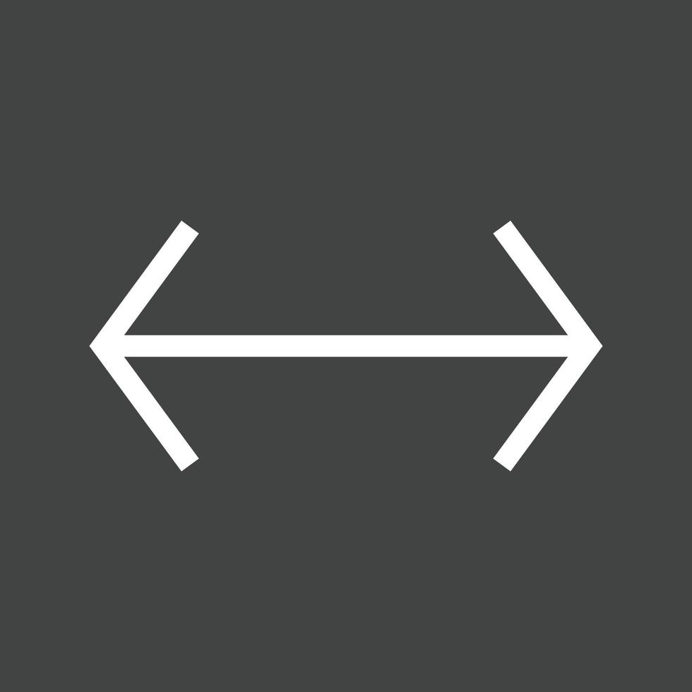 Left-Right Line Inverted Icon vector