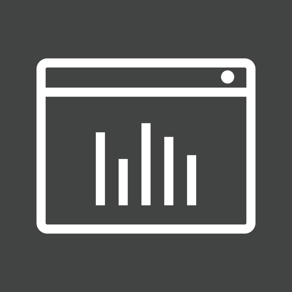 Statistics Line Inverted Icon vector