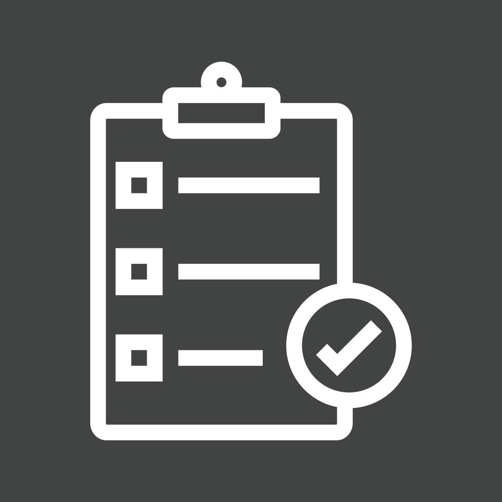 Directory Submission Line Inverted Icon vector