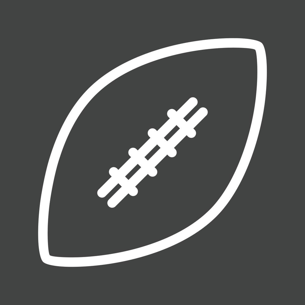 Football II Line Inverted Icon vector