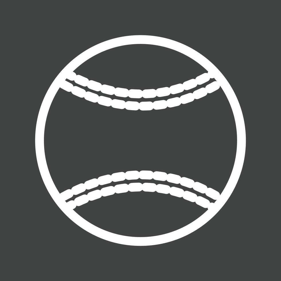 Softball Line Inverted Icon vector