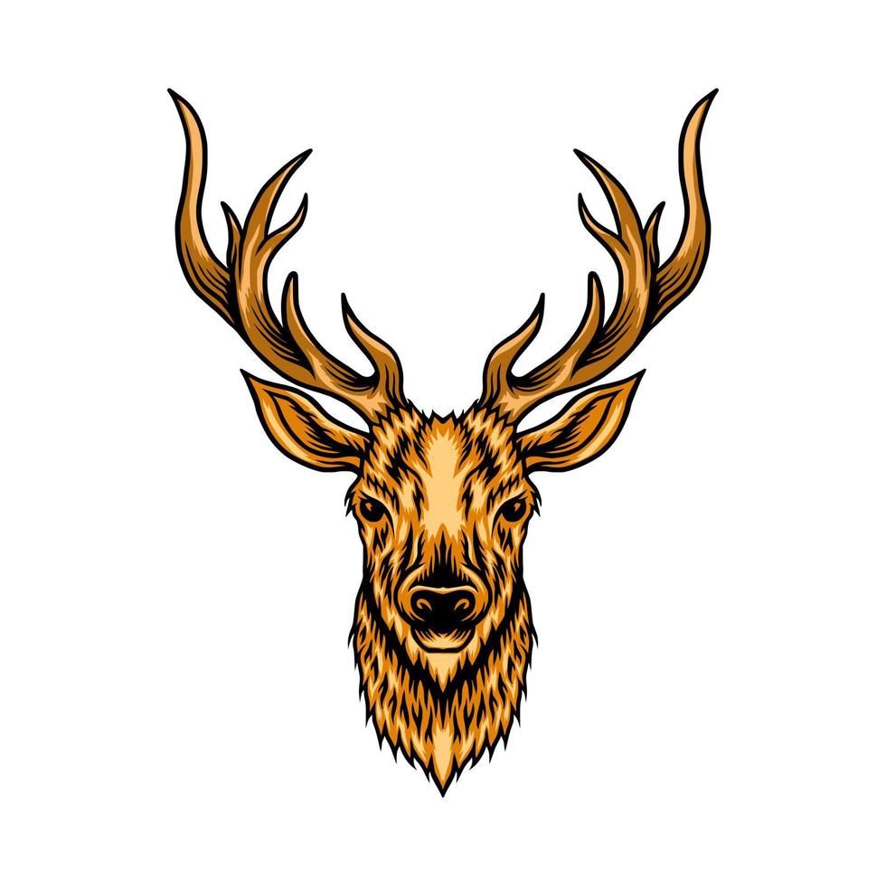 Deer head vector art