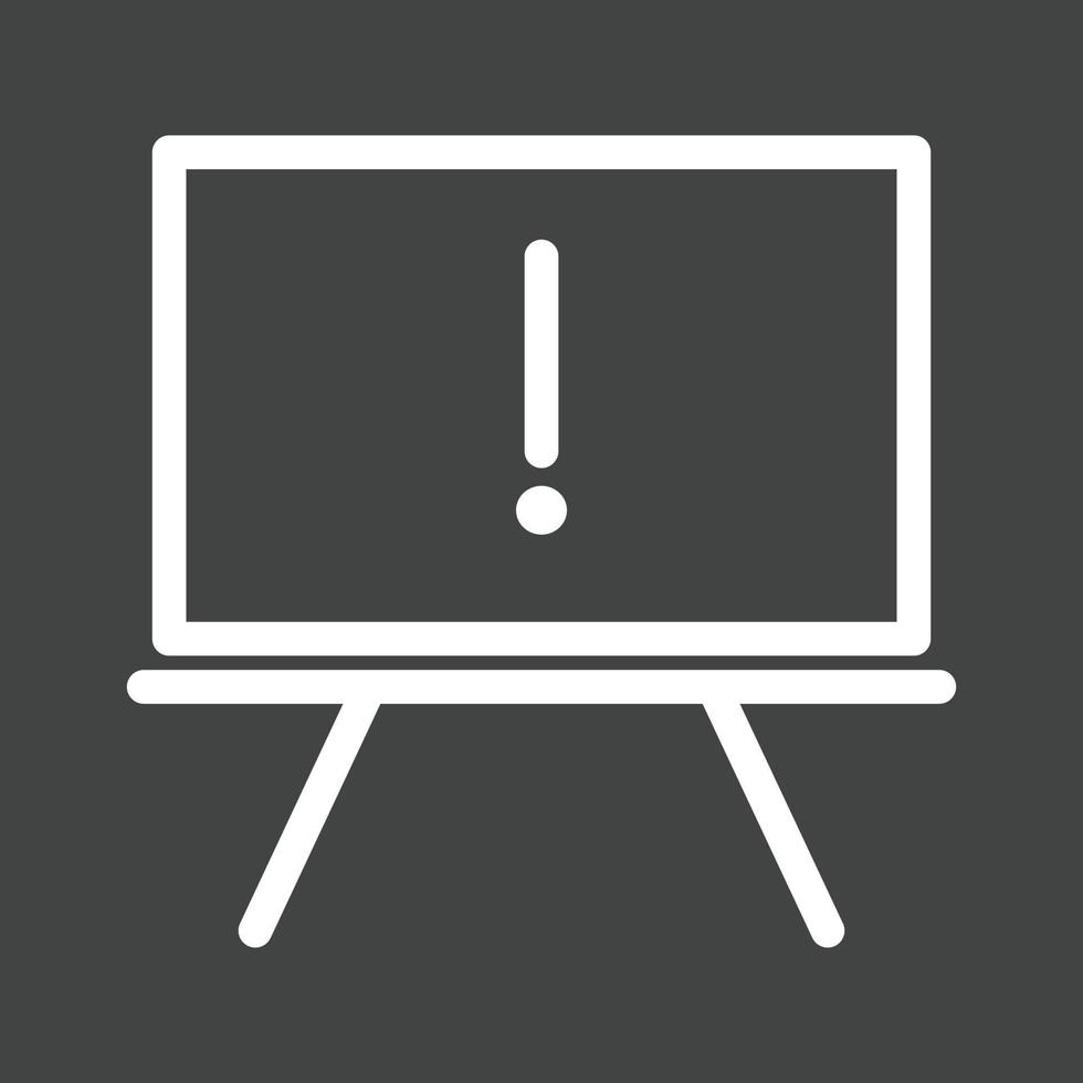 Notice Board Line Inverted Icon vector