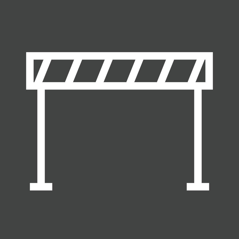Road Barrier Line Inverted Icon vector