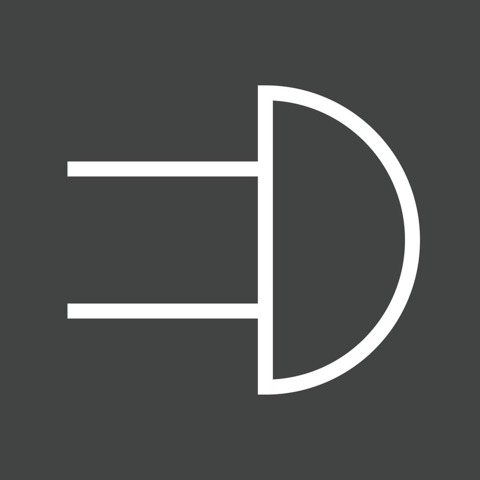 Bell Line Inverted Icon vector