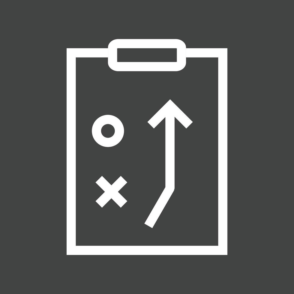 Strategy Line Inverted Icon vector