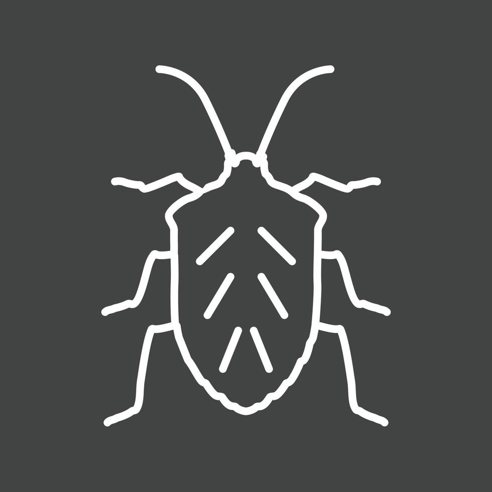 Insect Line Inverted Icon vector