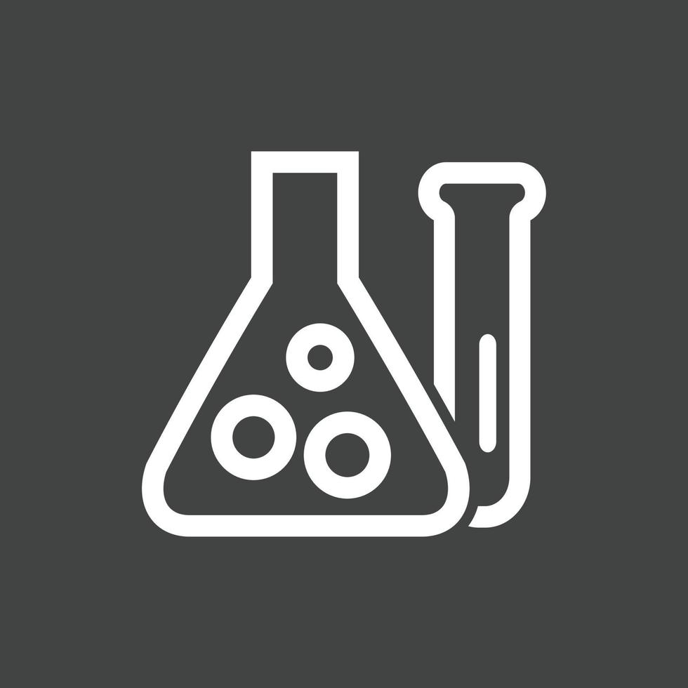 Chemistry Line Inverted Icon vector