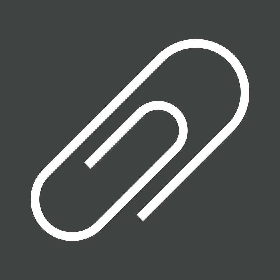 Attachment Line Inverted Icon vector