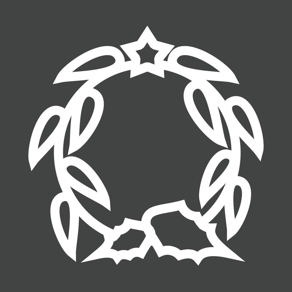 Greetings Line Inverted Icon vector