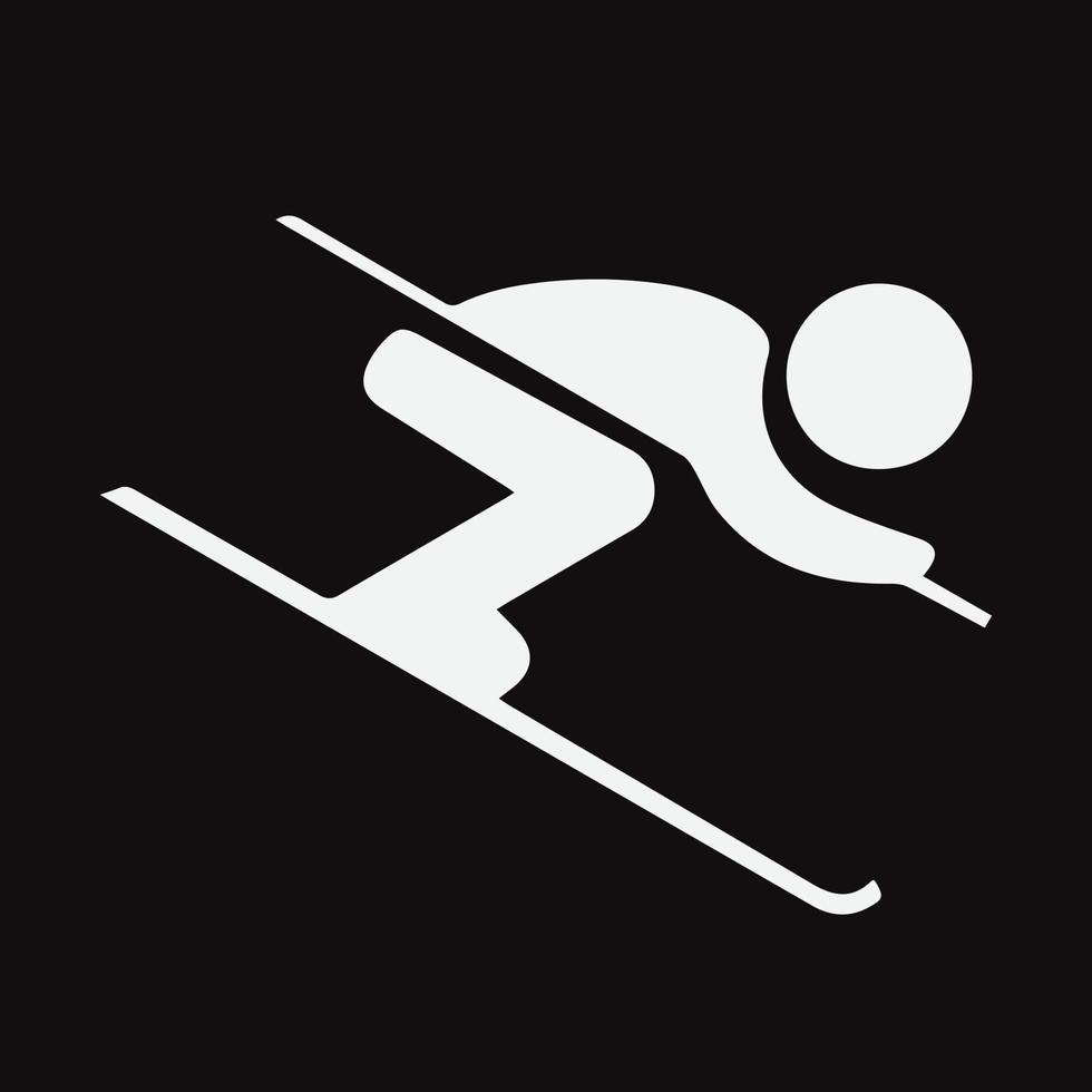 Person riding snowboard. Snowboarder in action vector illustration. Extreme winter sports. Snowboarding emblem. Sport club logo. Snowboarding equipment.