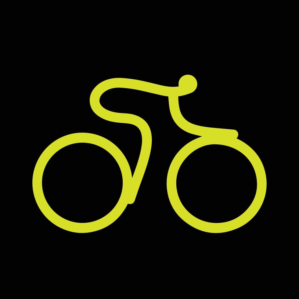 icono de bicicleta. símbolo de la carrera de bicicletas. icono plano de la carrera ciclista. señal de ciclista. silueta de ciclista de carretera. logotipo deportivo vector