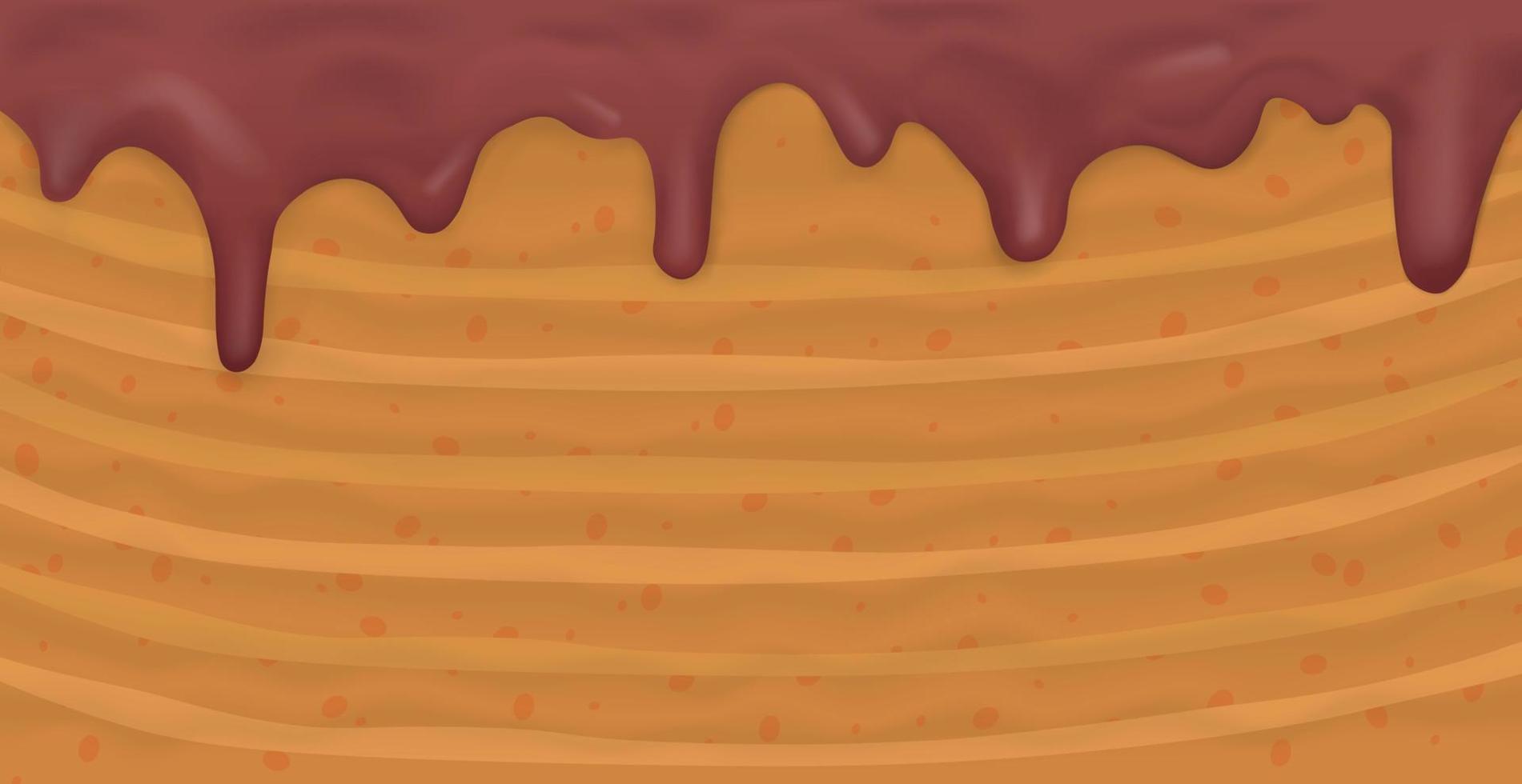 pastel de capa de fondo panorámico, textura de comida - vector