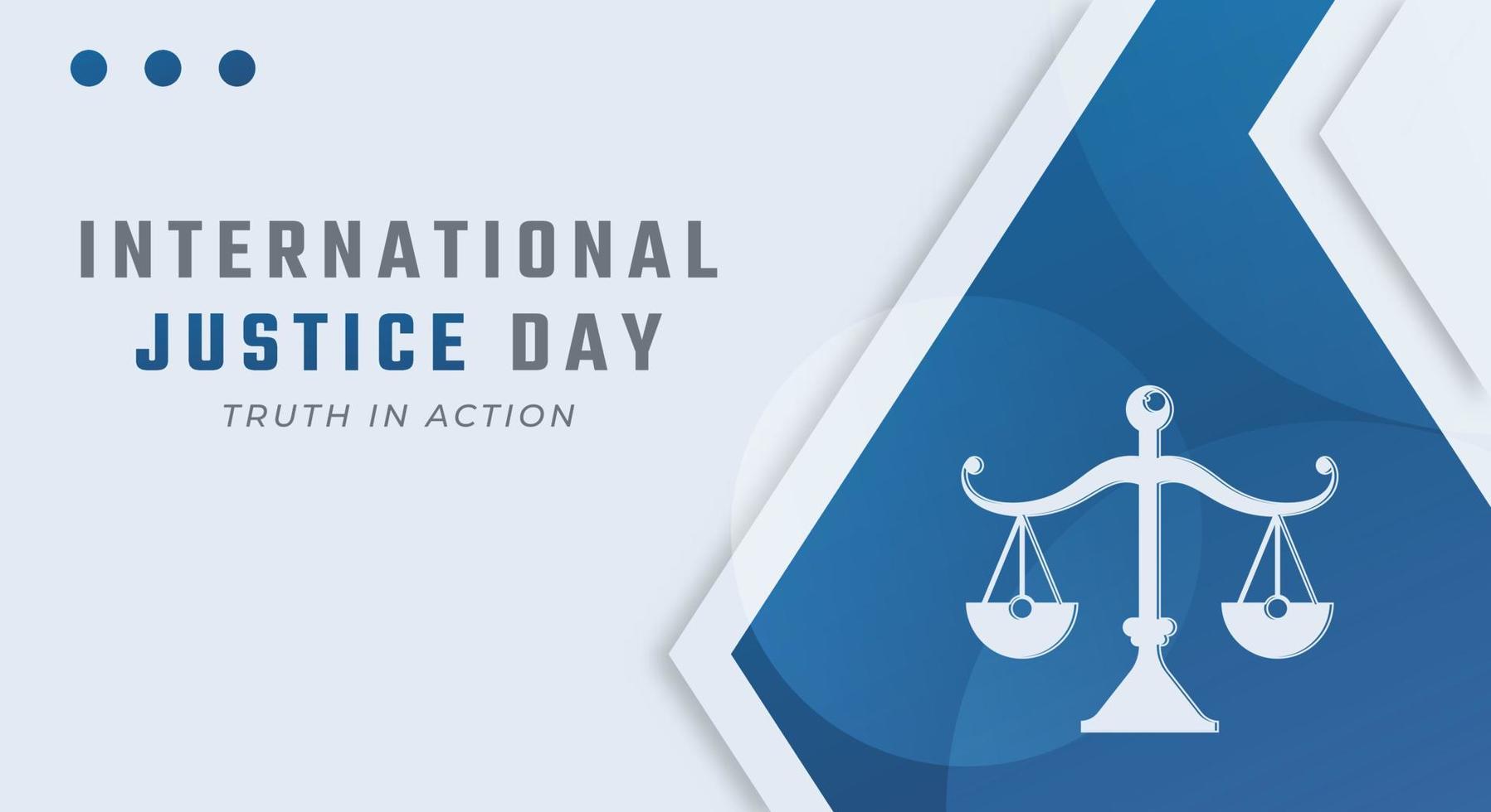 Happy International Justice Day July Celebration Vector Design Illustration. Template for Background, Poster, Banner, Advertising, Greeting Card or Print Design Element